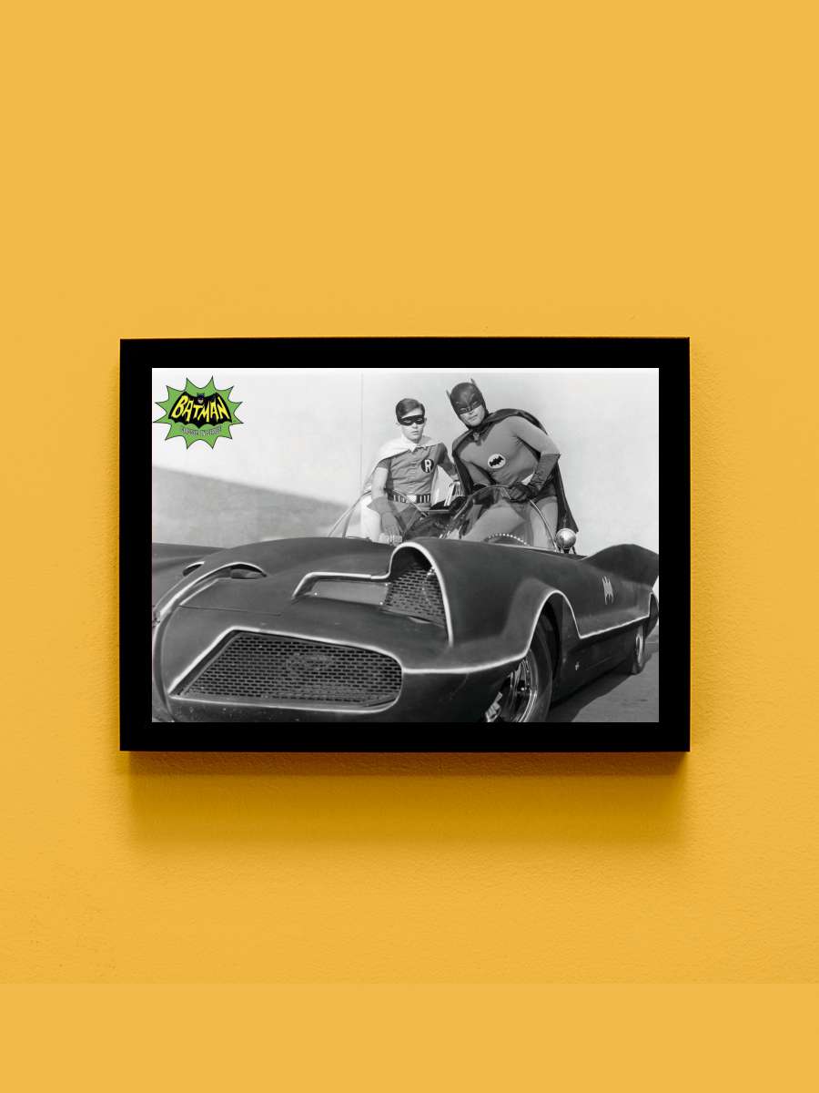 Batmobile 1966 Film Poster Tablo Siyah Çerçeveli Yüksek Kalite Film Duvar Tablo