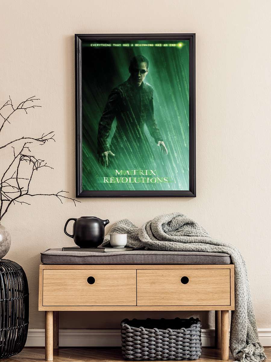 Matrix Revolutions - Neo Film Poster Tablo Siyah Çerçeveli Yüksek Kalite Film Duvar Tablo