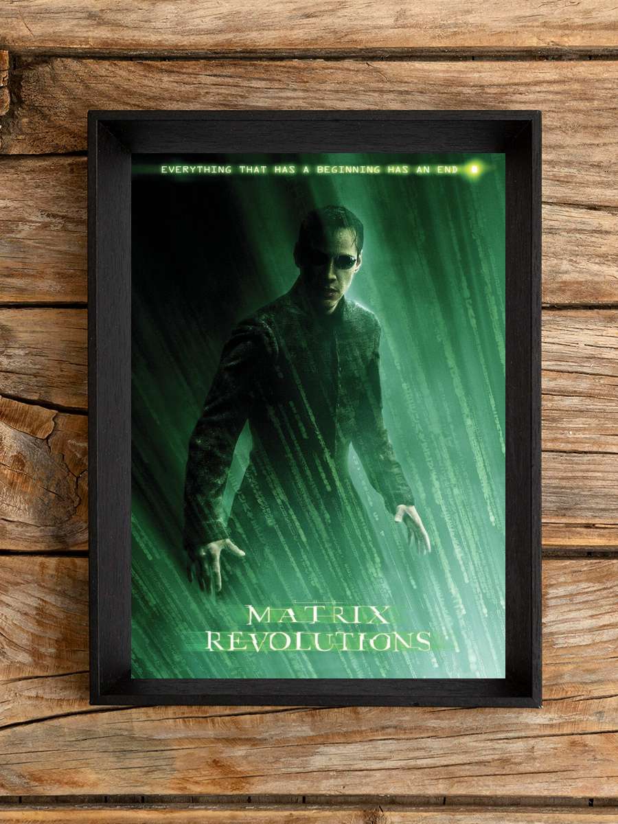 Matrix Revolutions - Neo Film Poster Tablo Siyah Çerçeveli Yüksek Kalite Film Duvar Tablo