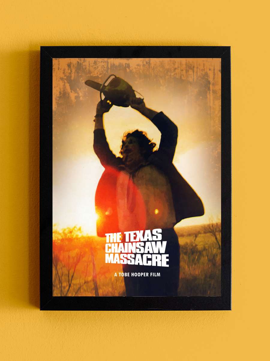 Massacre in Texas Film Poster Tablo Siyah Çerçeveli Yüksek Kalite Film Duvar Tablo