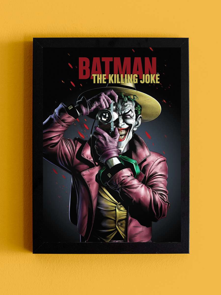 Batman - The Killing Joke Film Poster Tablo Siyah Çerçeveli Yüksek Kalite Film Duvar Tablo