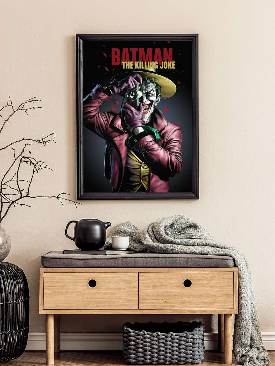 Batman - The Killing Joke Film Poster Tablo Siyah Çerçeveli Yüksek Kalite Film Duvar Tablo