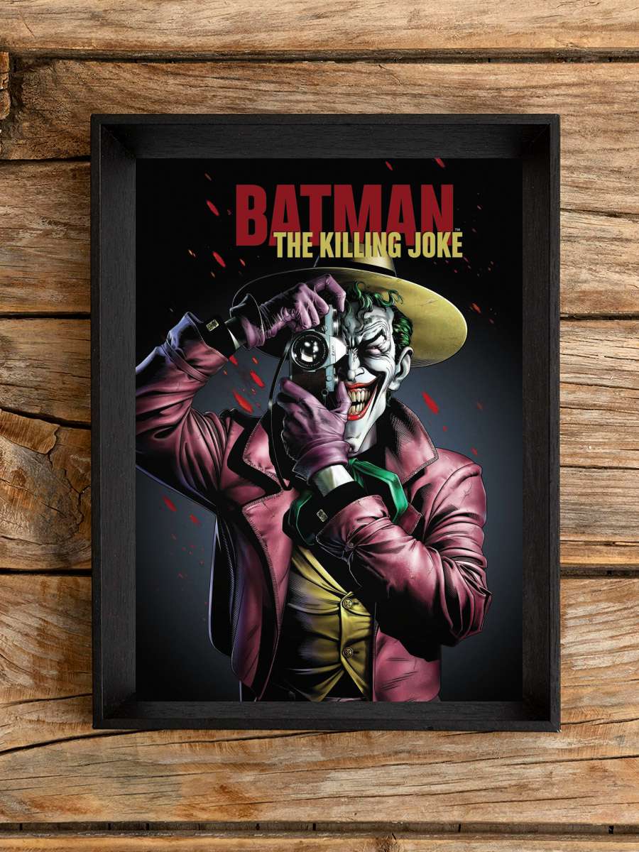 Batman - The Killing Joke Film Poster Tablo Siyah Çerçeveli Yüksek Kalite Film Duvar Tablo