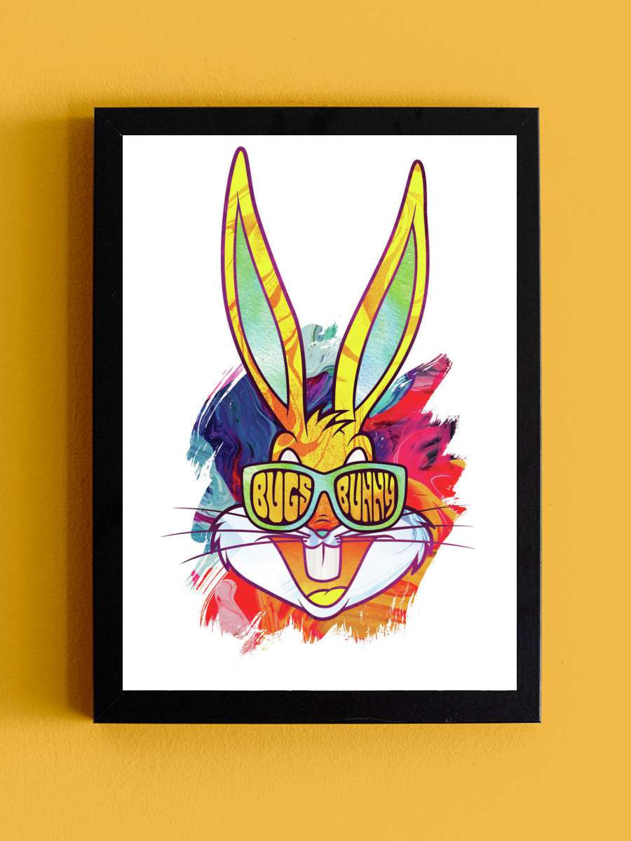 Reggae Bugs Bunny Film Poster Tablo Siyah Çerçeveli Yüksek Kalite Film Duvar Tablo