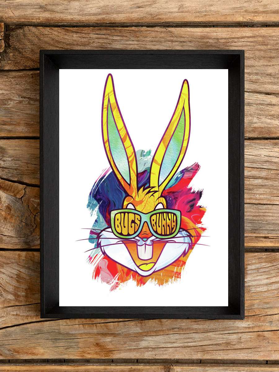 Reggae Bugs Bunny Film Poster Tablo Siyah Çerçeveli Yüksek Kalite Film Duvar Tablo