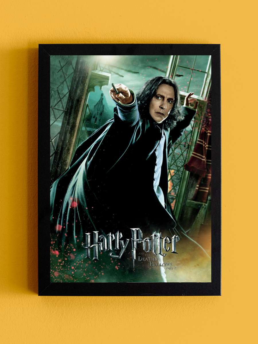 Harry Potter - Deathly Hallows … Snape Film Poster Tablo Siyah Çerçeveli Yüksek Kalite Film Duvar Tablo