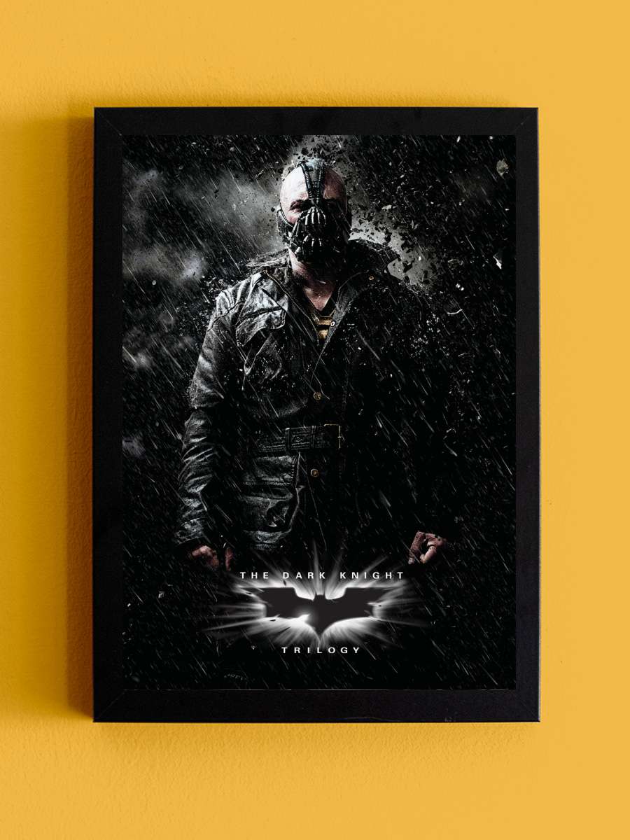 The Dark Knight Trilogy - Bane Film Poster Tablo Siyah Çerçeveli Yüksek Kalite Film Duvar Tablo