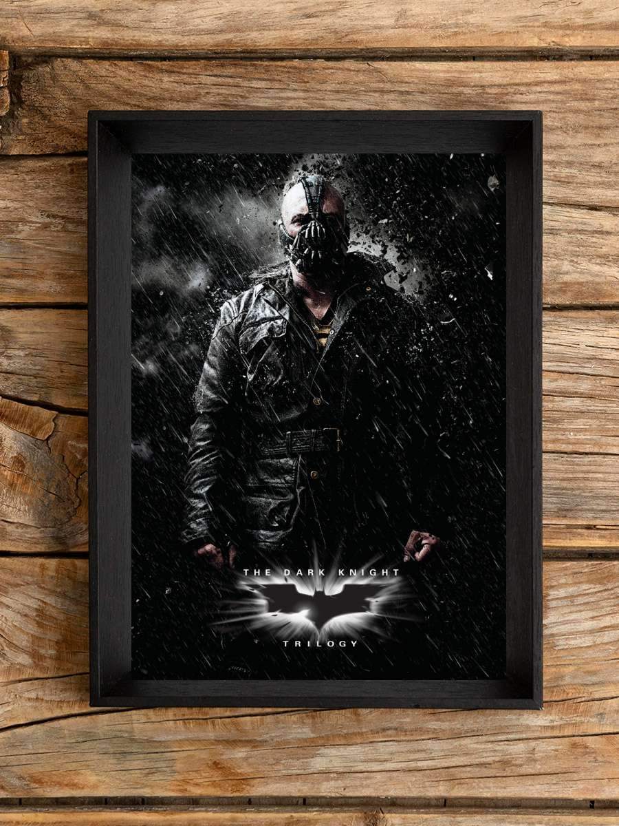 The Dark Knight Trilogy - Bane Film Poster Tablo Siyah Çerçeveli Yüksek Kalite Film Duvar Tablo