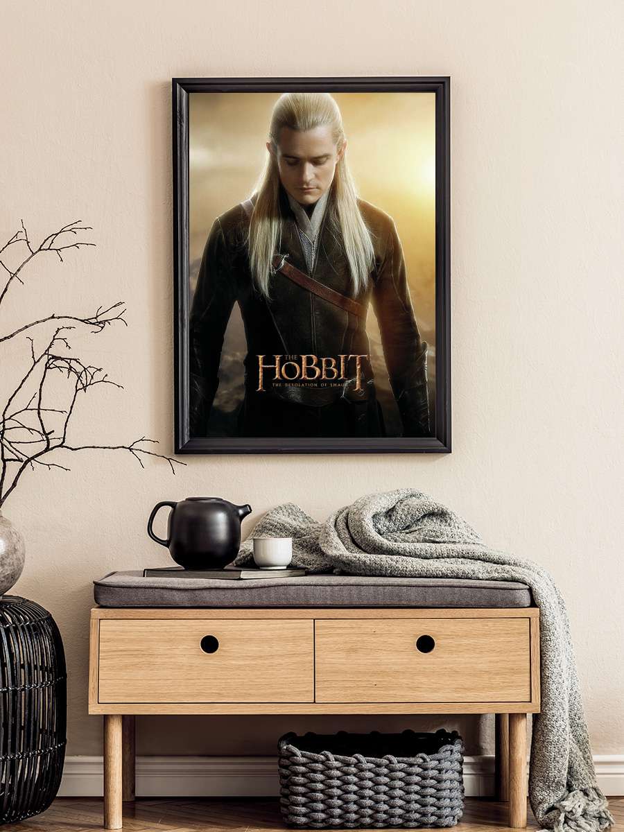 Hobbit - Legolas Film Poster Tablo Siyah Çerçeveli Yüksek Kalite Film Duvar Tablo