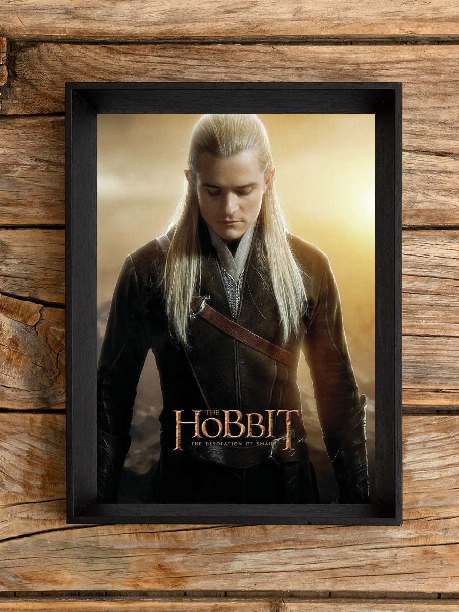 Hobbit - Legolas Film Poster Tablo Siyah Çerçeveli Yüksek Kalite Film Duvar Tablo