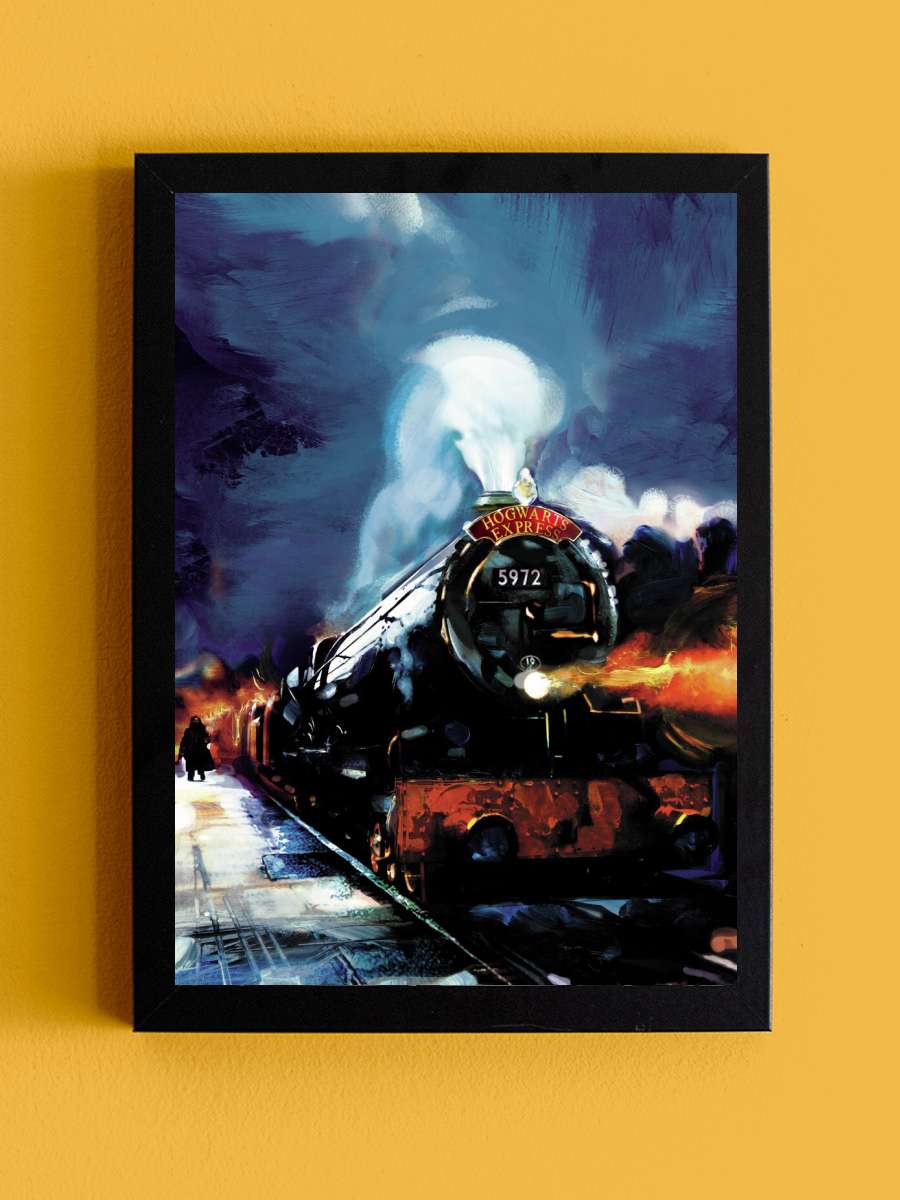 Harry Potter - Hogwarts Express Film Poster Tablo Siyah Çerçeveli Yüksek Kalite Film Duvar Tablo