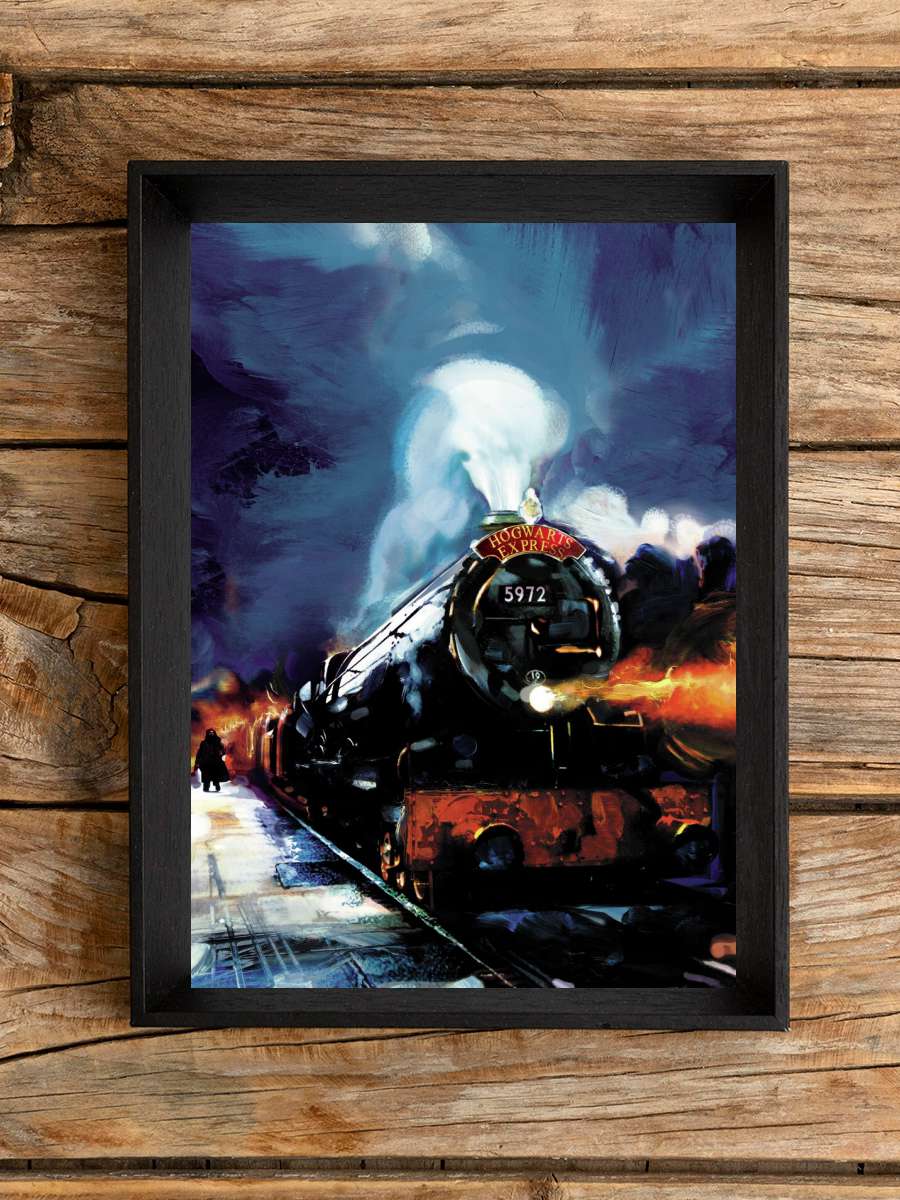 Harry Potter - Hogwarts Express Film Poster Tablo Siyah Çerçeveli Yüksek Kalite Film Duvar Tablo