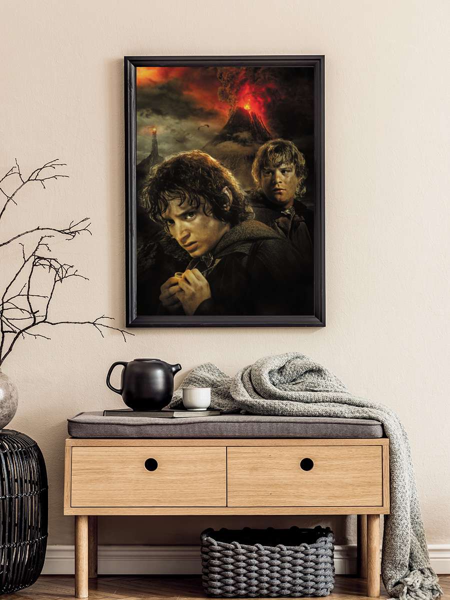 The Lord of the Rings - Sam and… and Frodo Film Poster Tablo Siyah Çerçeveli Yüksek Kalite Film Duvar Tablo