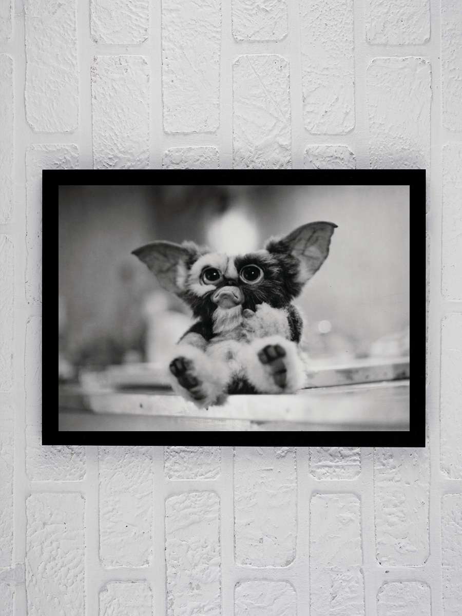 Gremlins Film Poster Tablo Siyah Çerçeveli Yüksek Kalite Film Duvar Tablo