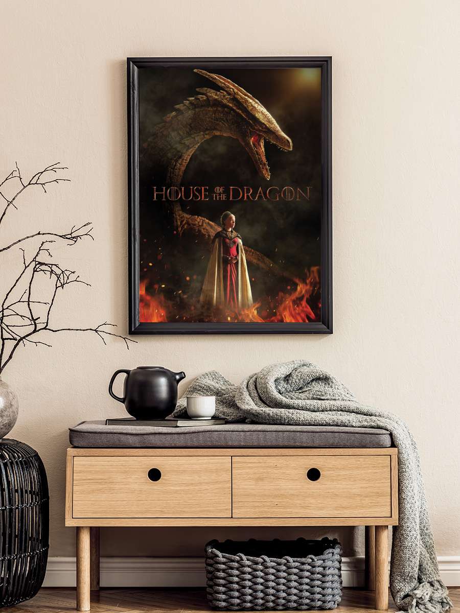 House of the Dragon - Rhaenyra… Rhaenyra Targaryen Film Poster Tablo Siyah Çerçeveli Yüksek Kalite Film Duvar Tablo