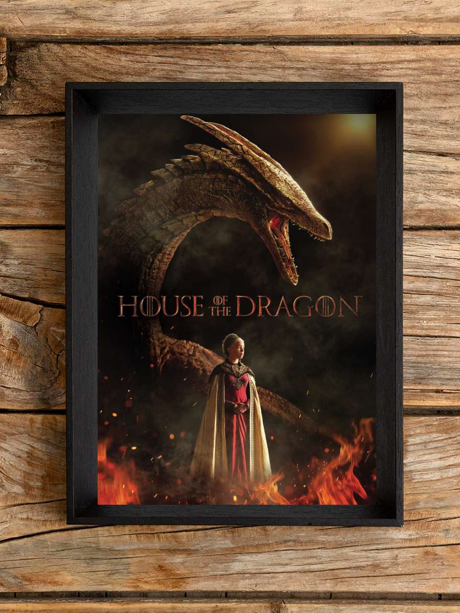 House of the Dragon - Rhaenyra… Rhaenyra Targaryen Film Poster Tablo Siyah Çerçeveli Yüksek Kalite Film Duvar Tablo