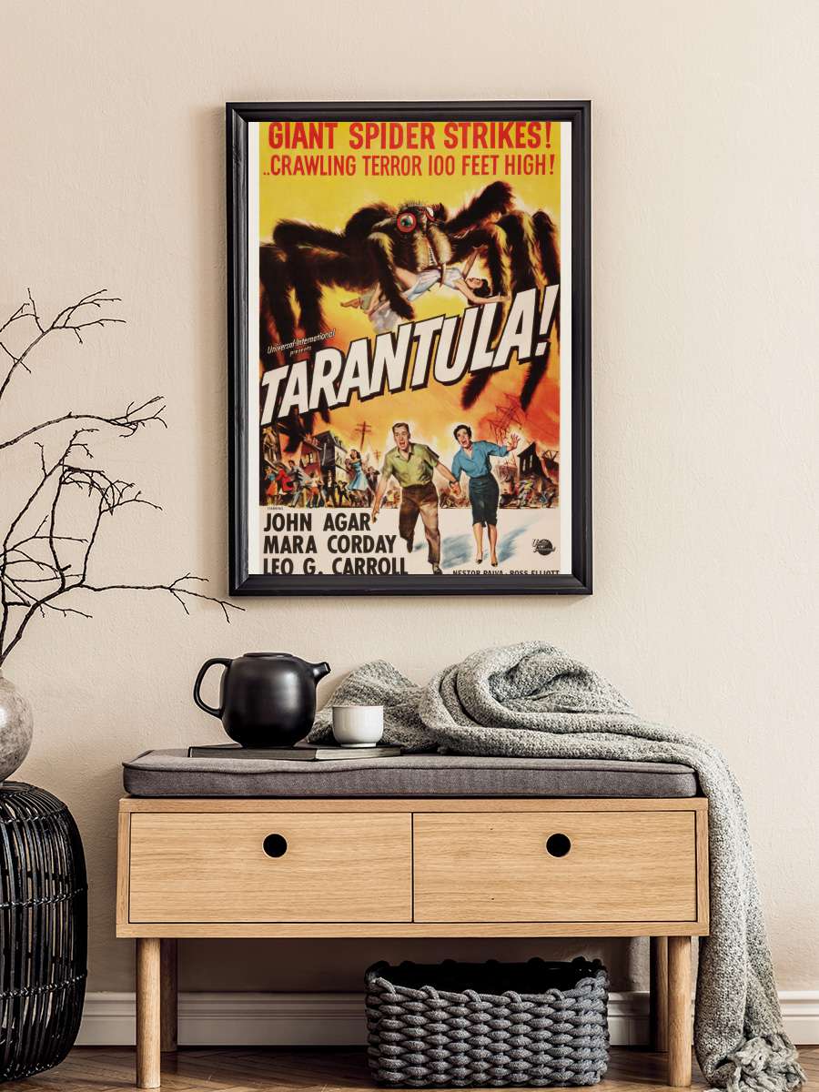 Tarantula (Vintage Cinema /… / Retro Movie Theatre Poster… Film Poster Tablo Siyah Çerçeveli Yüksek Kalite Film Duvar Tablo