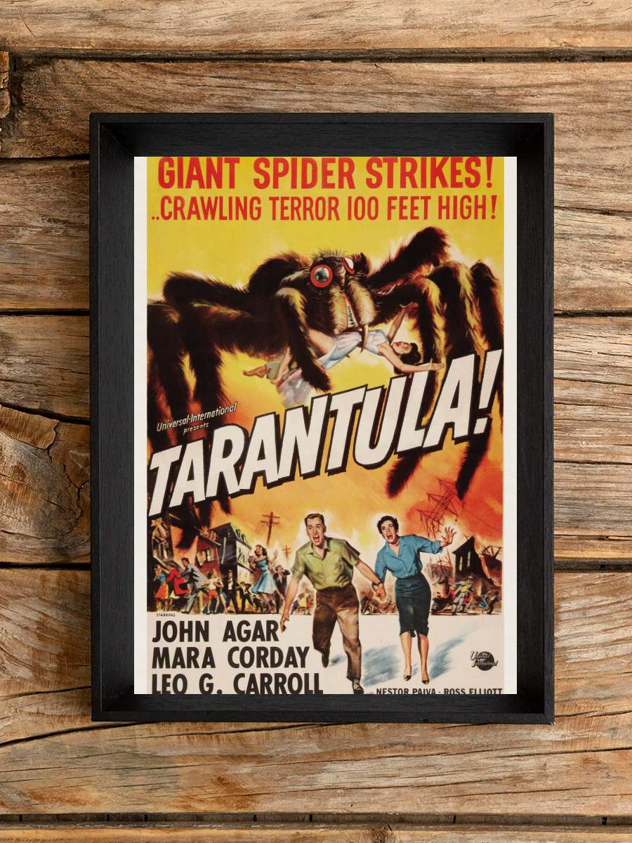 Tarantula (Vintage Cinema /… / Retro Movie Theatre Poster… Film Poster Tablo Siyah Çerçeveli Yüksek Kalite Film Duvar Tablo