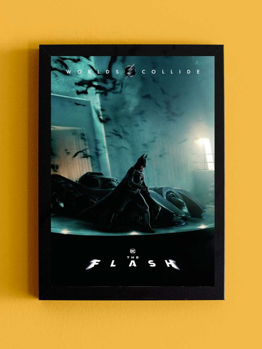 The Flash - Batman Film Poster Tablo Siyah Çerçeveli Yüksek Kalite Film Duvar Tablo