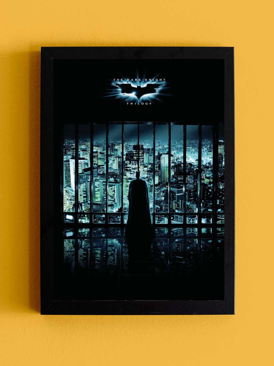 The Dark Knight Trilogy - Night… Night City Film Poster Tablo Siyah Çerçeveli Yüksek Kalite Film Duvar Tablo