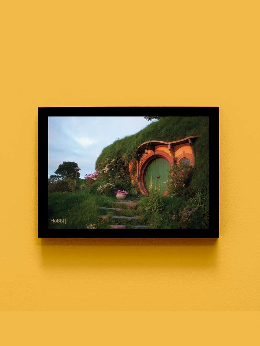 Hobbiton Film Poster Tablo Siyah Çerçeveli Yüksek Kalite Film Duvar Tablo