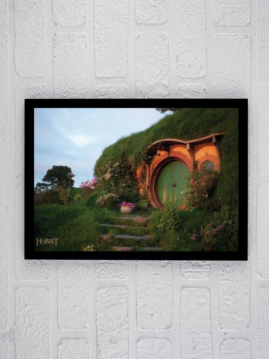 Hobbiton Film Poster Tablo Siyah Çerçeveli Yüksek Kalite Film Duvar Tablo