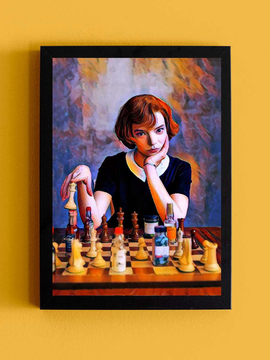 Chess 2 Film Poster Tablo Siyah Çerçeveli Yüksek Kalite Film Duvar Tablo