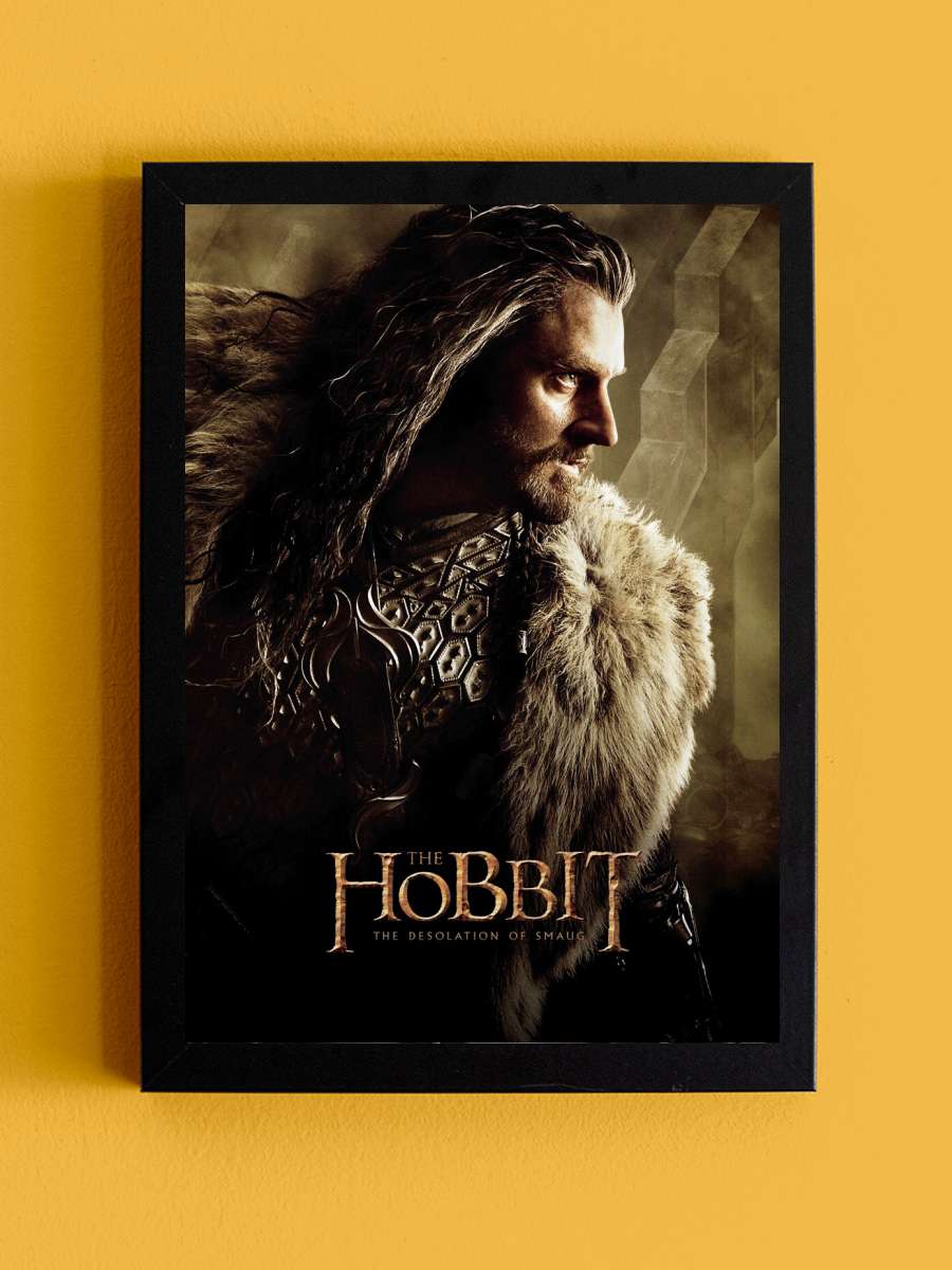 Hobbit - Thorin  Film Poster Tablo Siyah Çerçeveli Yüksek Kalite Film Duvar Tablo