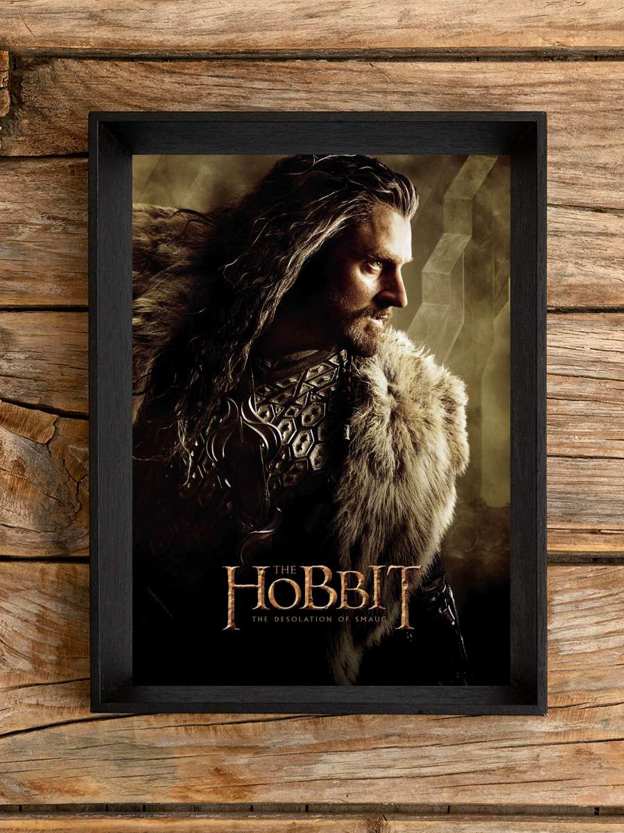 Hobbit - Thorin  Film Poster Tablo Siyah Çerçeveli Yüksek Kalite Film Duvar Tablo