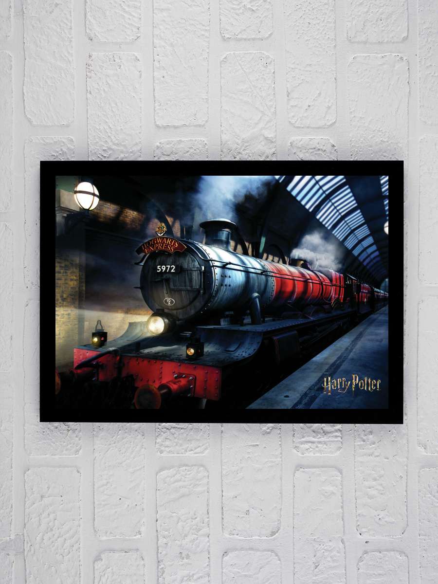 Harry Potter - Hogwarts Express Film Poster Tablo Siyah Çerçeveli Yüksek Kalite Film Duvar Tablo