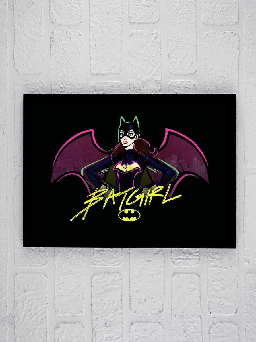 Batgirl Film Poster Tablo Siyah Çerçeveli Yüksek Kalite Film Duvar Tablo