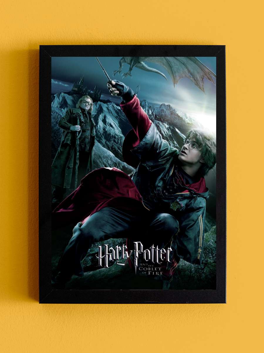 Harry Potter - The Goblet of… of Fire Film Poster Tablo Siyah Çerçeveli Yüksek Kalite Film Duvar Tablo