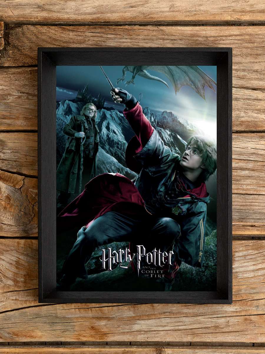 Harry Potter - The Goblet of… of Fire Film Poster Tablo Siyah Çerçeveli Yüksek Kalite Film Duvar Tablo