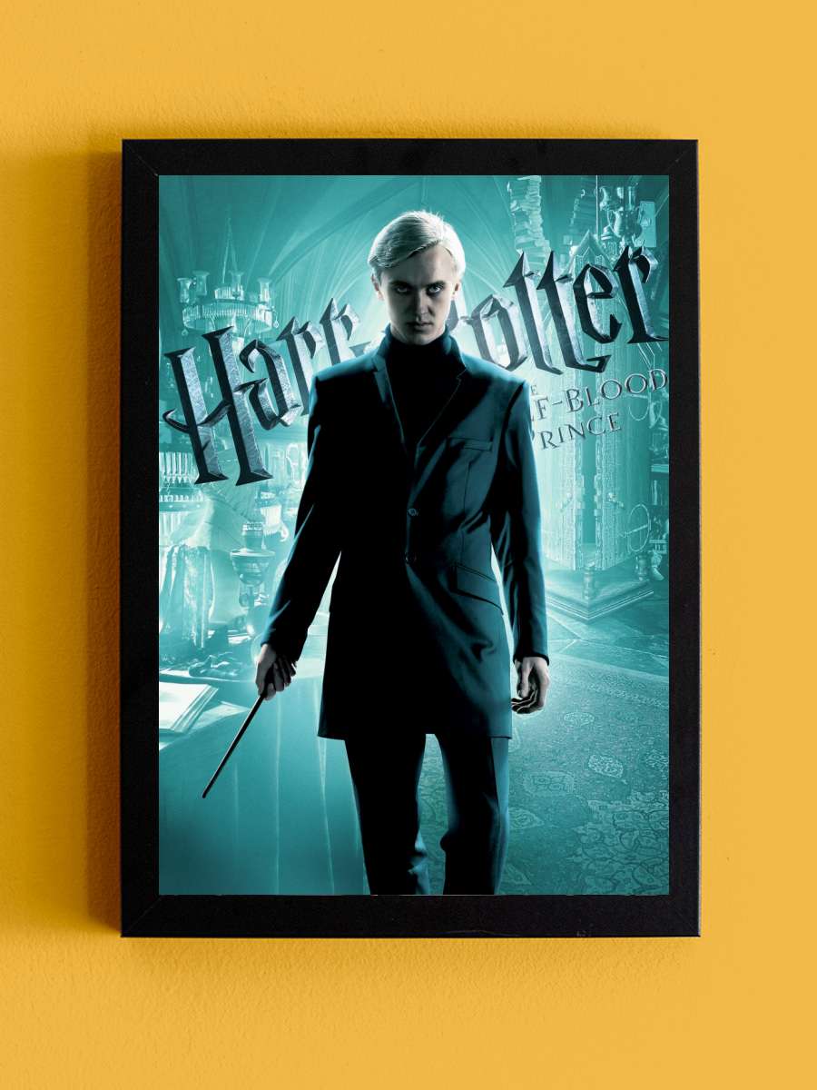 Harry Potter - Draco Malfoy Film Poster Tablo Siyah Çerçeveli Yüksek Kalite Film Duvar Tablo