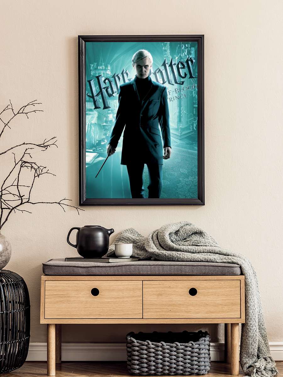 Harry Potter - Draco Malfoy Film Poster Tablo Siyah Çerçeveli Yüksek Kalite Film Duvar Tablo