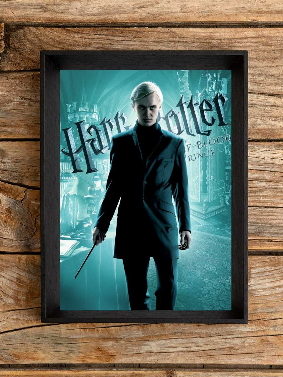 Harry Potter - Draco Malfoy Film Poster Tablo Siyah Çerçeveli Yüksek Kalite Film Duvar Tablo