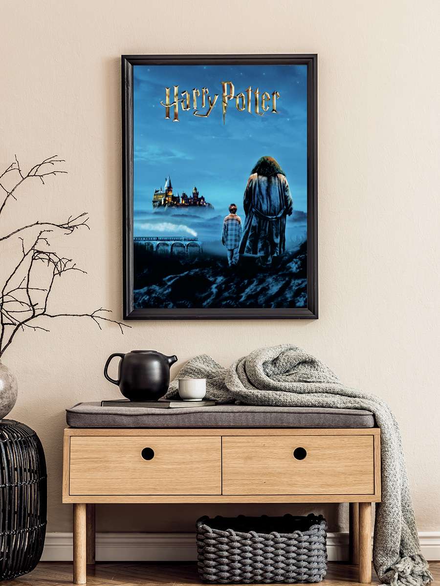 Harry Potter - Hogwarts view Film Poster Tablo Siyah Çerçeveli Yüksek Kalite Film Duvar Tablo