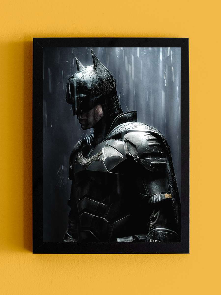 The Batman 2022 Film Poster Tablo Siyah Çerçeveli Yüksek Kalite Film Duvar Tablo