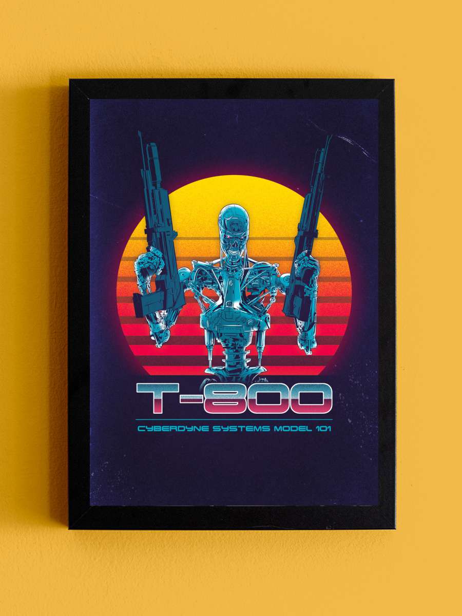 T-800 series Film Poster Tablo Siyah Çerçeveli Yüksek Kalite Film Duvar Tablo