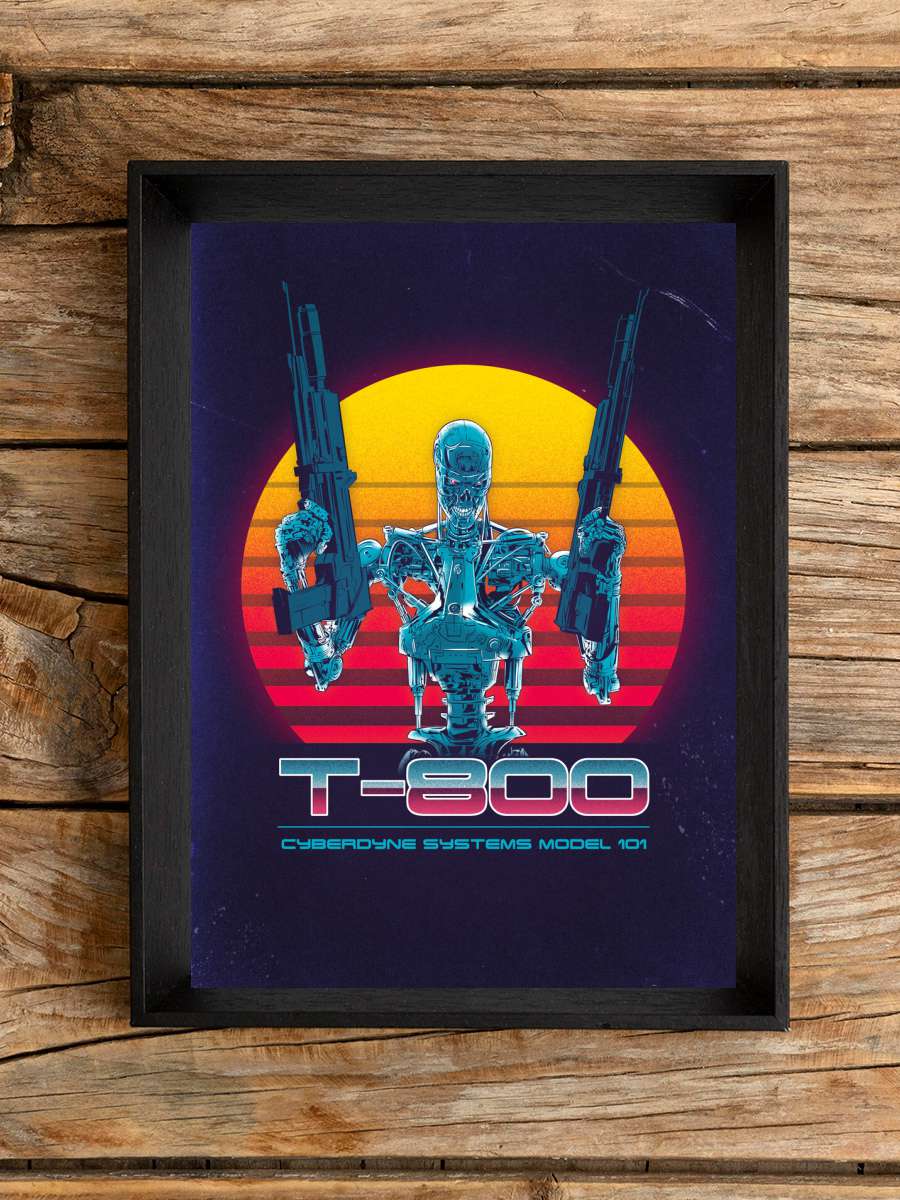 T-800 series Film Poster Tablo Siyah Çerçeveli Yüksek Kalite Film Duvar Tablo