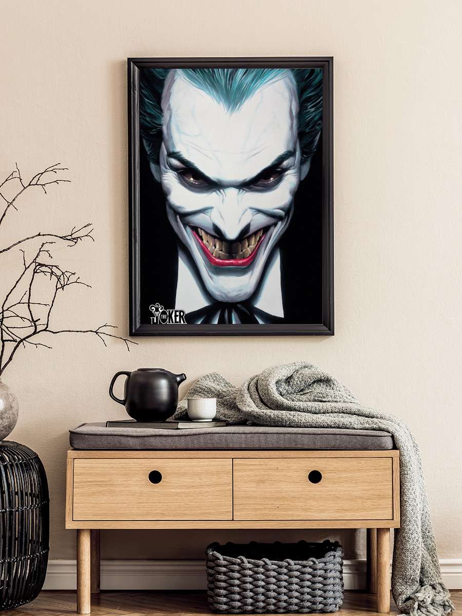 DC Comics - Joker Ross Film Poster Tablo Siyah Çerçeveli Yüksek Kalite Film Duvar Tablo