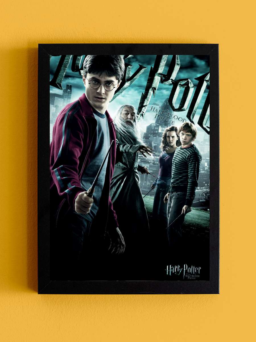 Harry Potter - Half-Blood Prince Film Poster Tablo Siyah Çerçeveli Yüksek Kalite Film Duvar Tablo