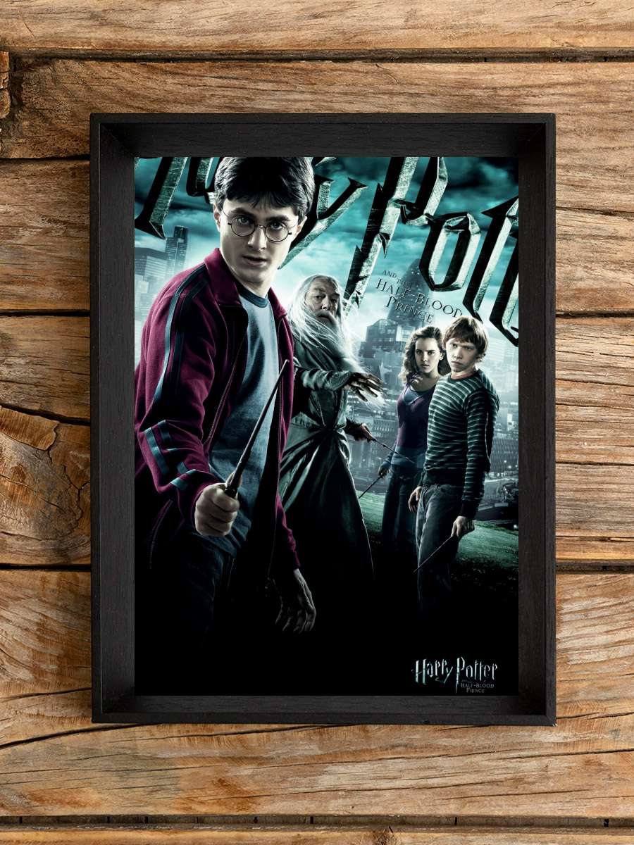 Harry Potter - Half-Blood Prince Film Poster Tablo Siyah Çerçeveli Yüksek Kalite Film Duvar Tablo