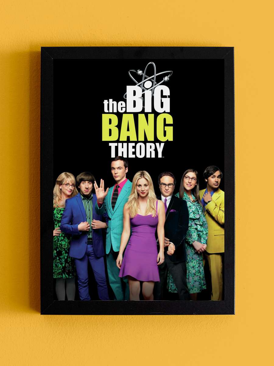 The Big Bang Theory - Squad Film Poster Tablo Siyah Çerçeveli Yüksek Kalite Film Duvar Tablo