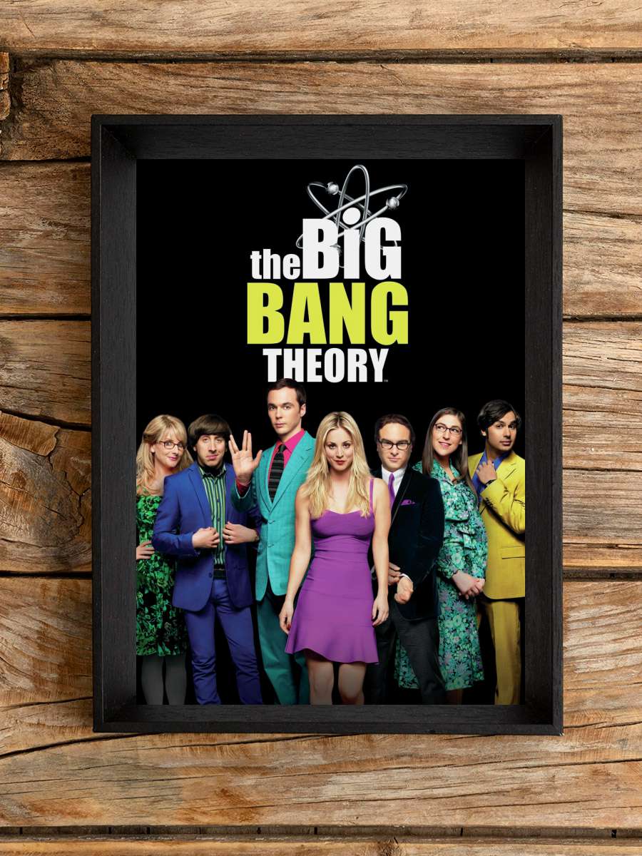 The Big Bang Theory - Squad Film Poster Tablo Siyah Çerçeveli Yüksek Kalite Film Duvar Tablo