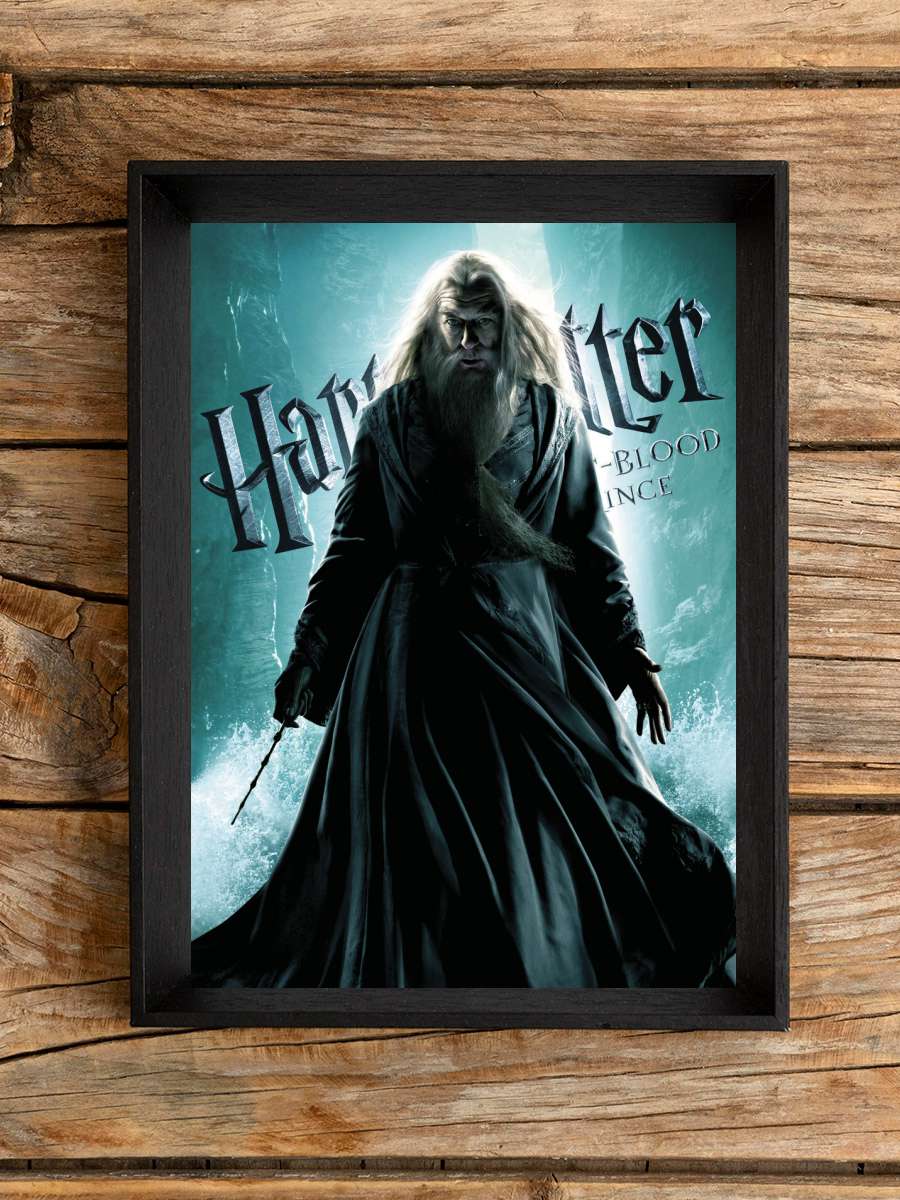 Harry Potter and The Half-Blood… Half-Blood Prince - Dumbledore Film Poster Tablo Siyah Çerçeveli Yüksek Kalite Film Duvar Tablo