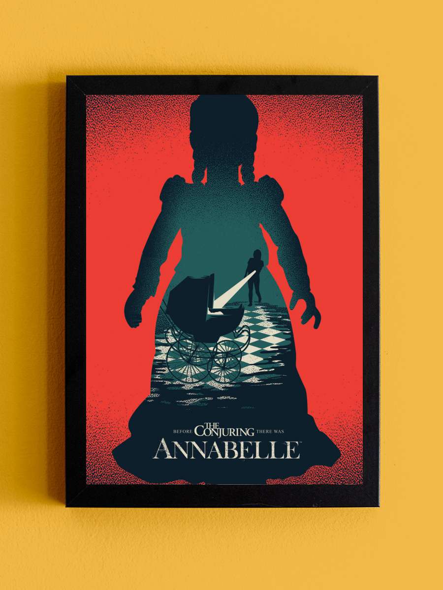 Annabelle - Evil Film Poster Tablo Siyah Çerçeveli Yüksek Kalite Film Duvar Tablo