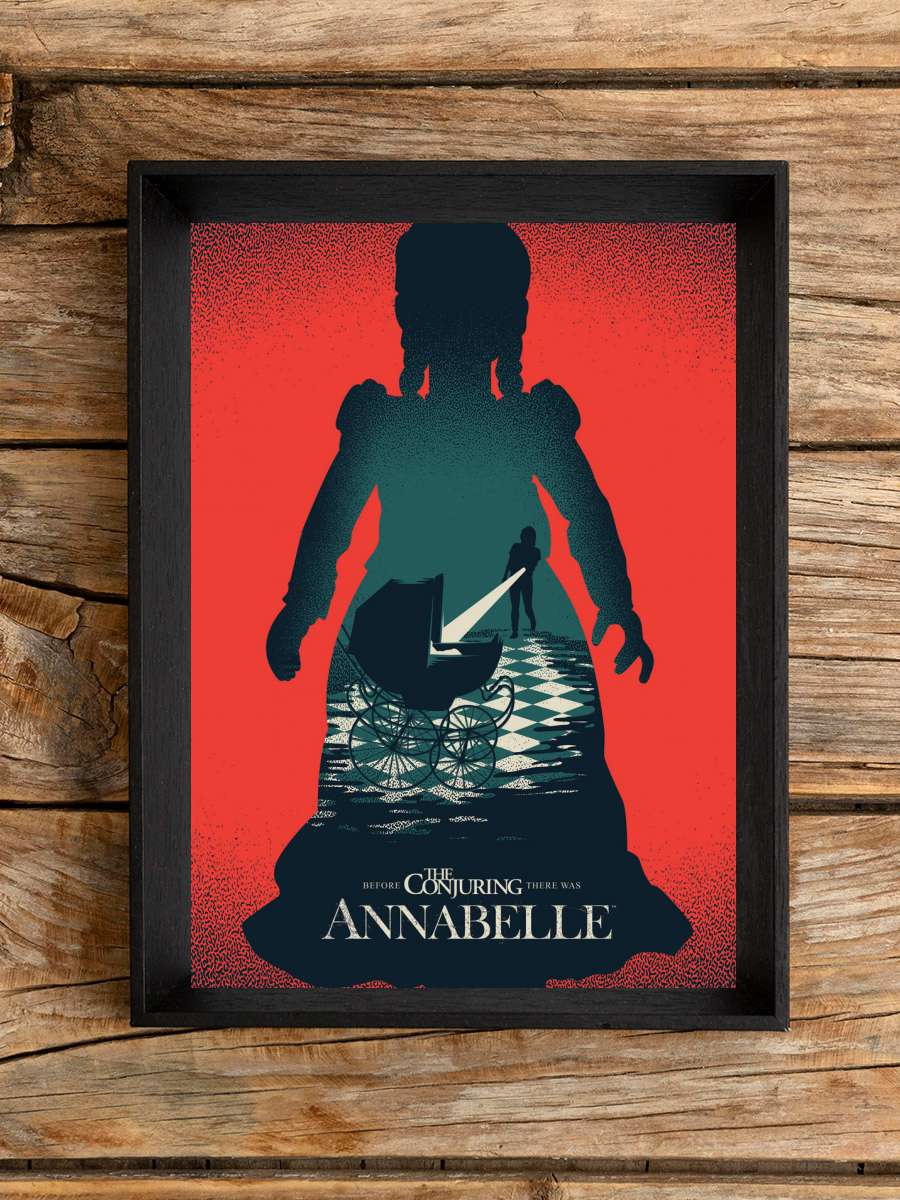 Annabelle - Evil Film Poster Tablo Siyah Çerçeveli Yüksek Kalite Film Duvar Tablo