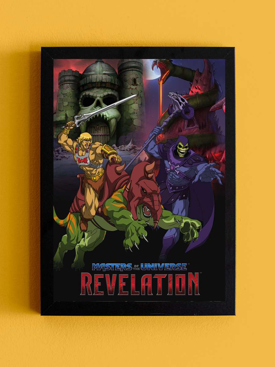 Masters of the Universe - Revelation Good vs… Film Poster Tablo Siyah Çerçeveli Yüksek Kalite Film Duvar Tablo