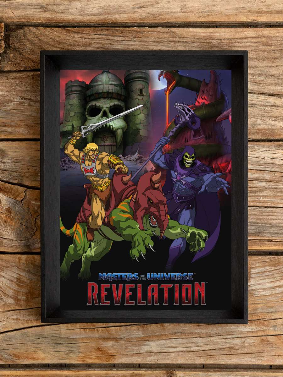 Masters of the Universe - Revelation Good vs… Film Poster Tablo Siyah Çerçeveli Yüksek Kalite Film Duvar Tablo